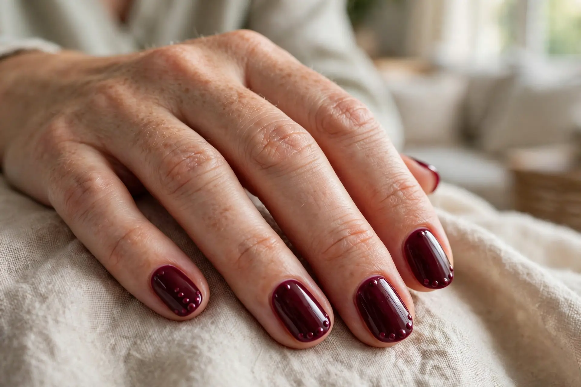 Burgundy Wine Rounds