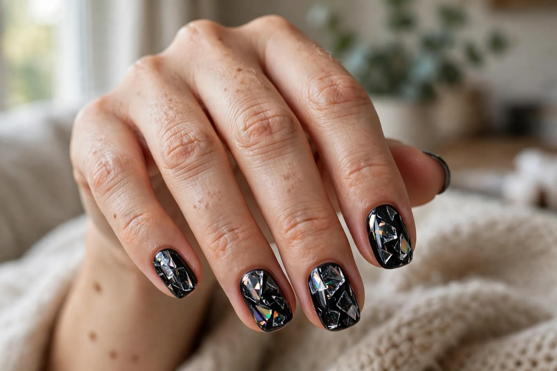 Shattered Glass Black