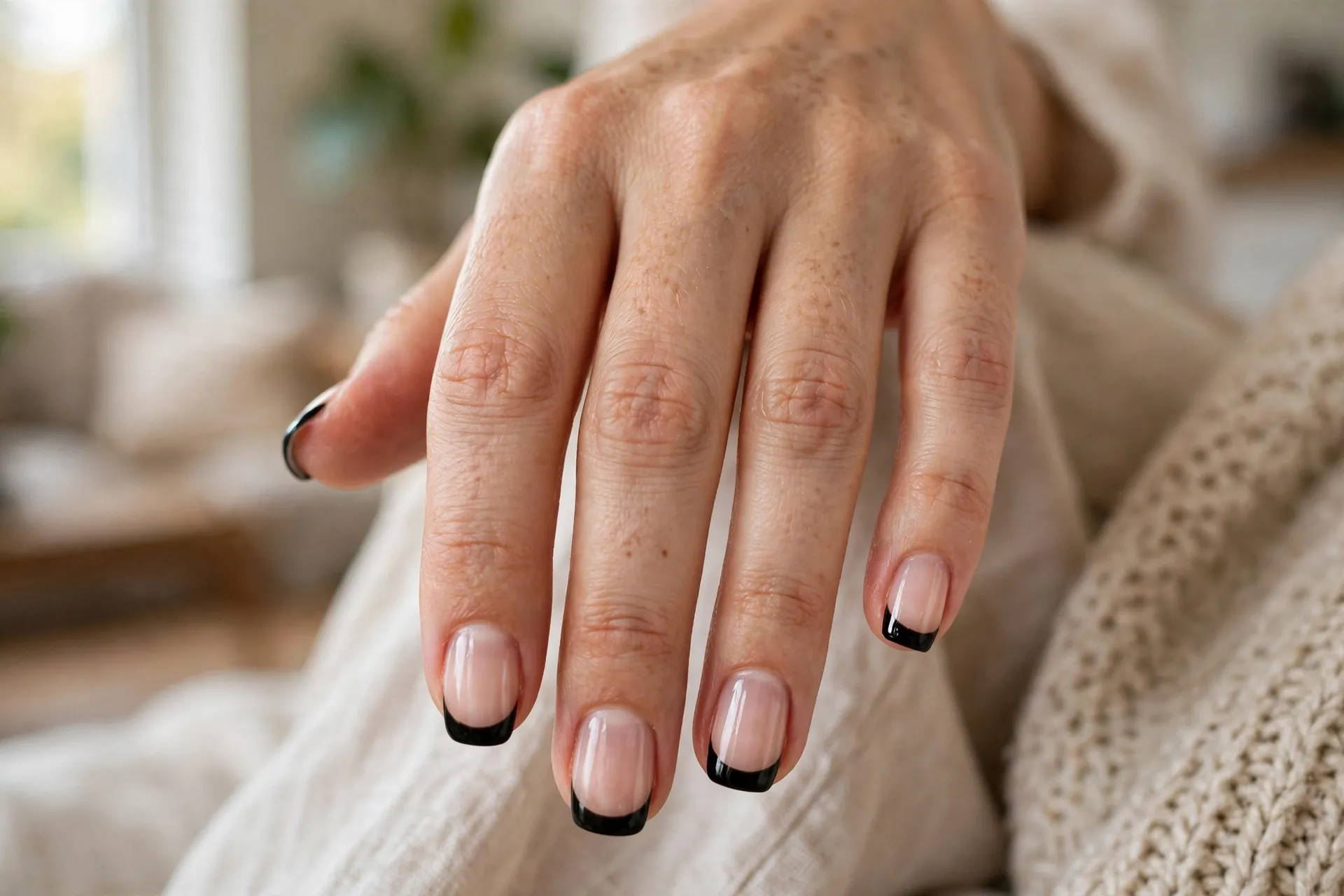 Black French Tips