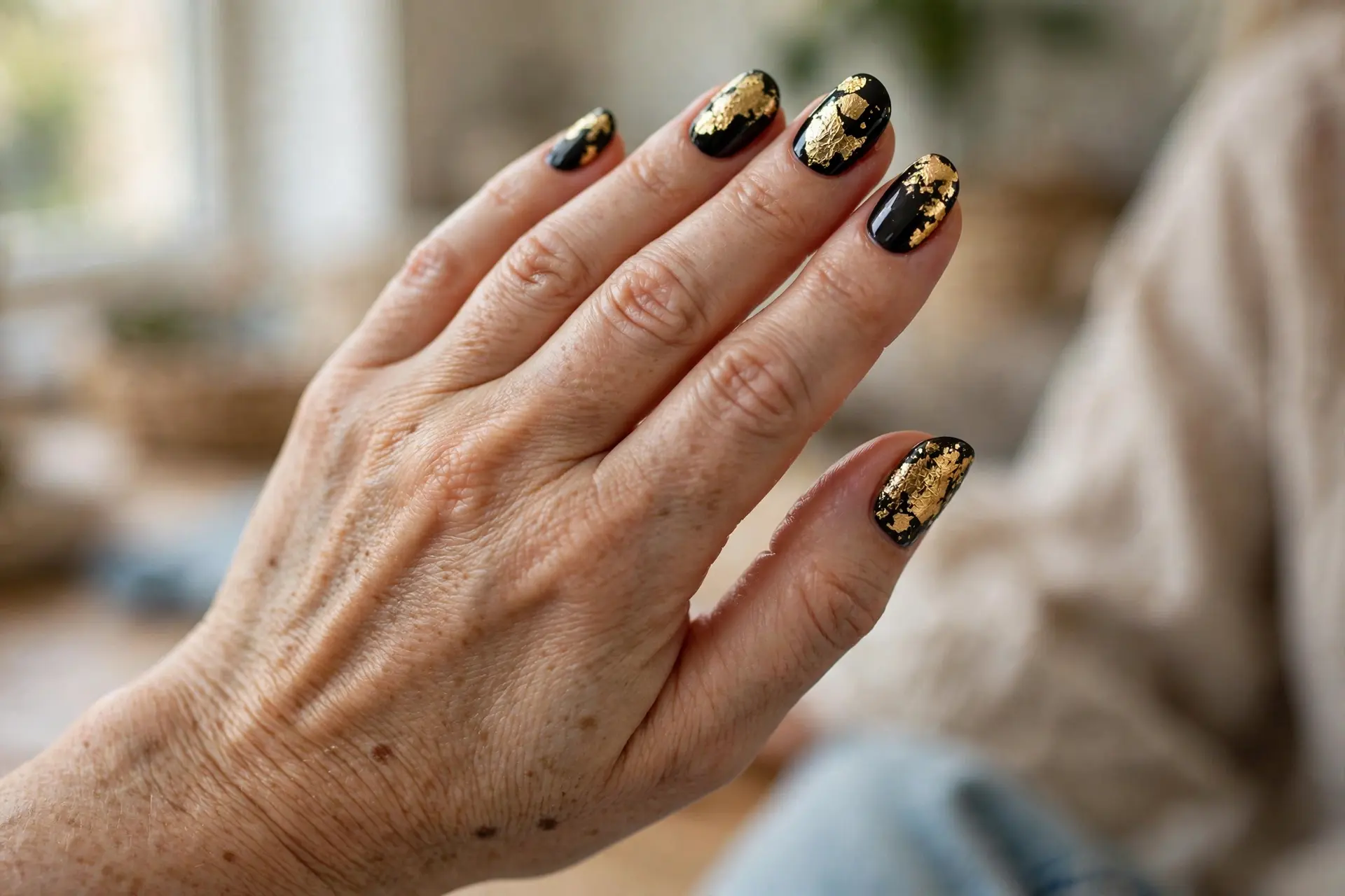 Gold Foil On Black