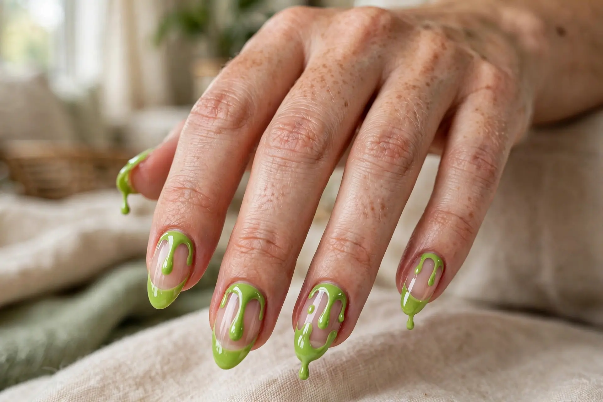 Lime Drip Design