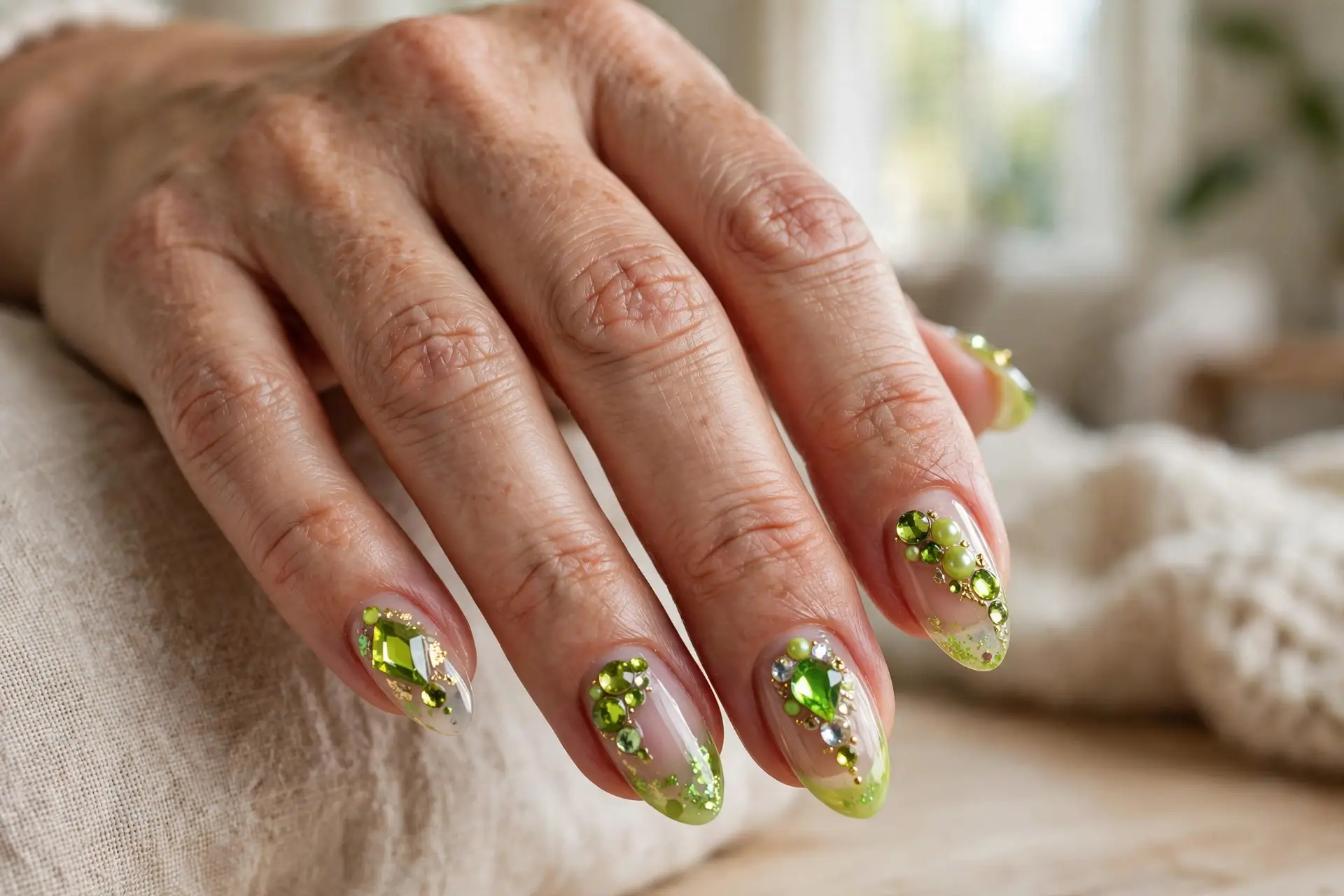 Lime Jewel Accents