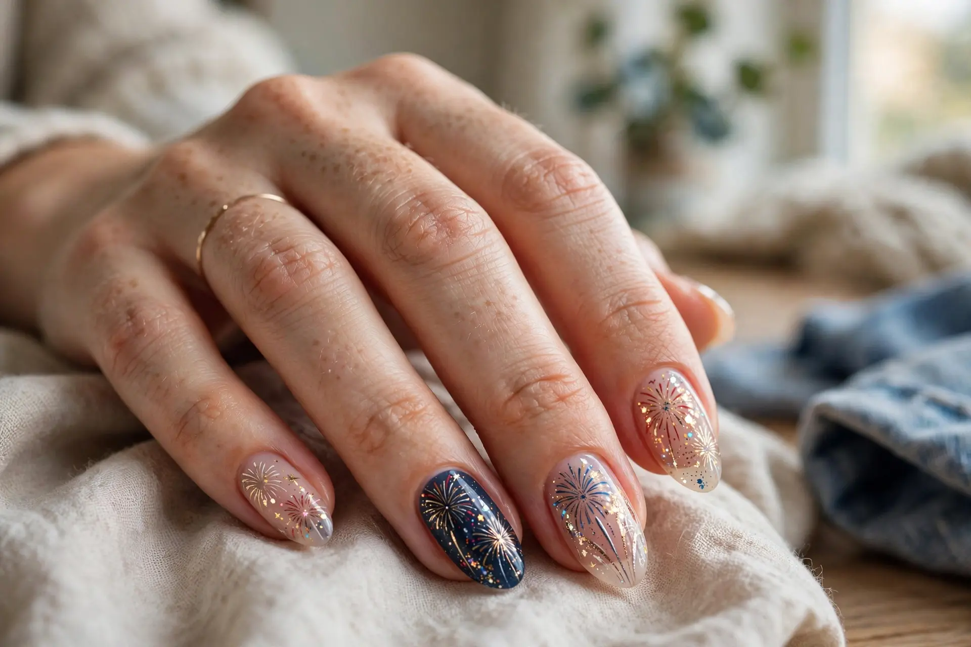 Firework Nails