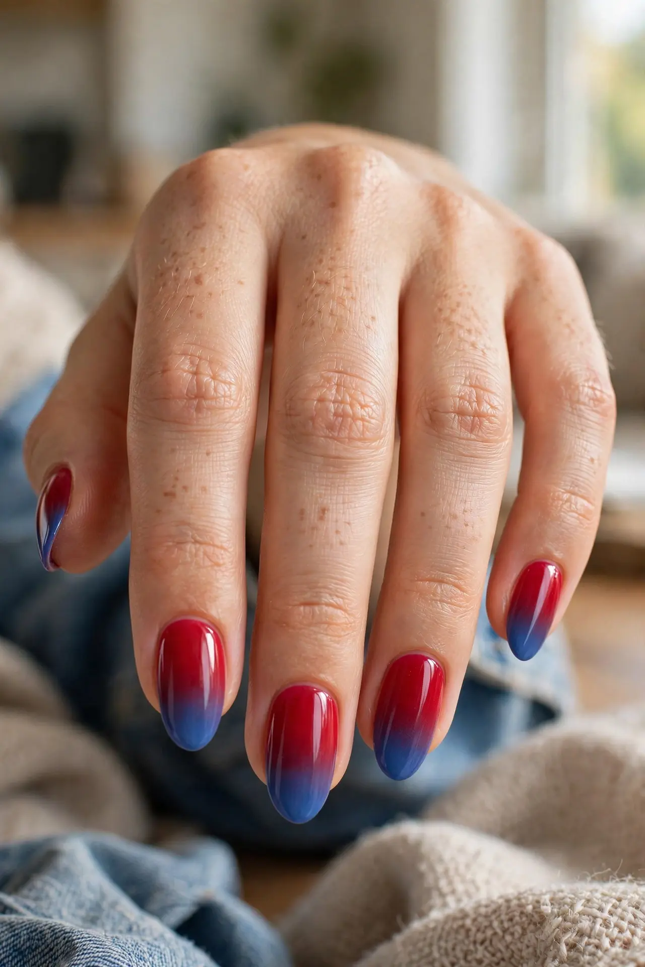 Red Blue Ombre