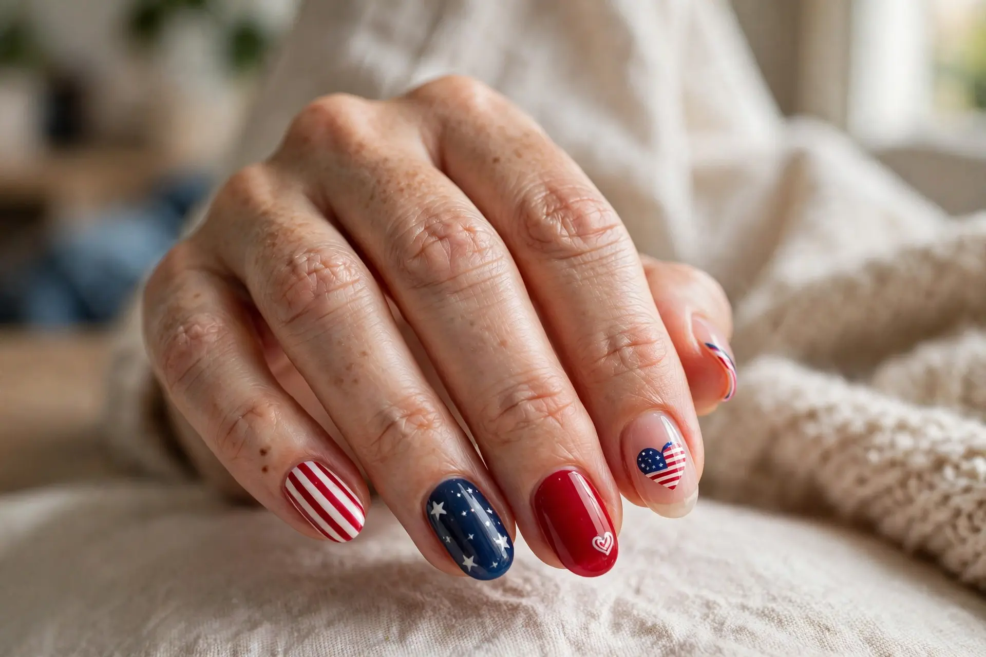 Flag Heart Accent
