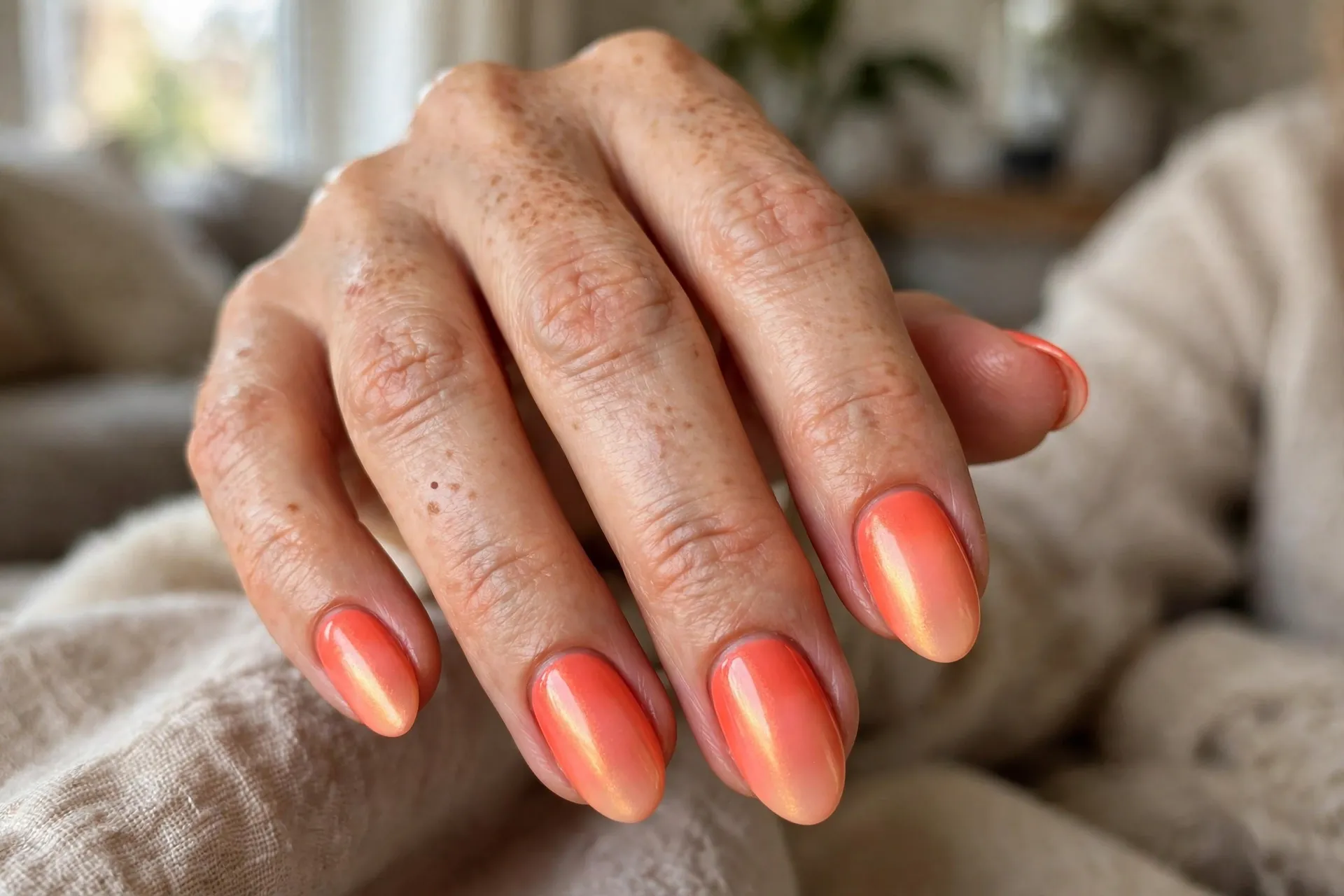Coral To Peach Glow