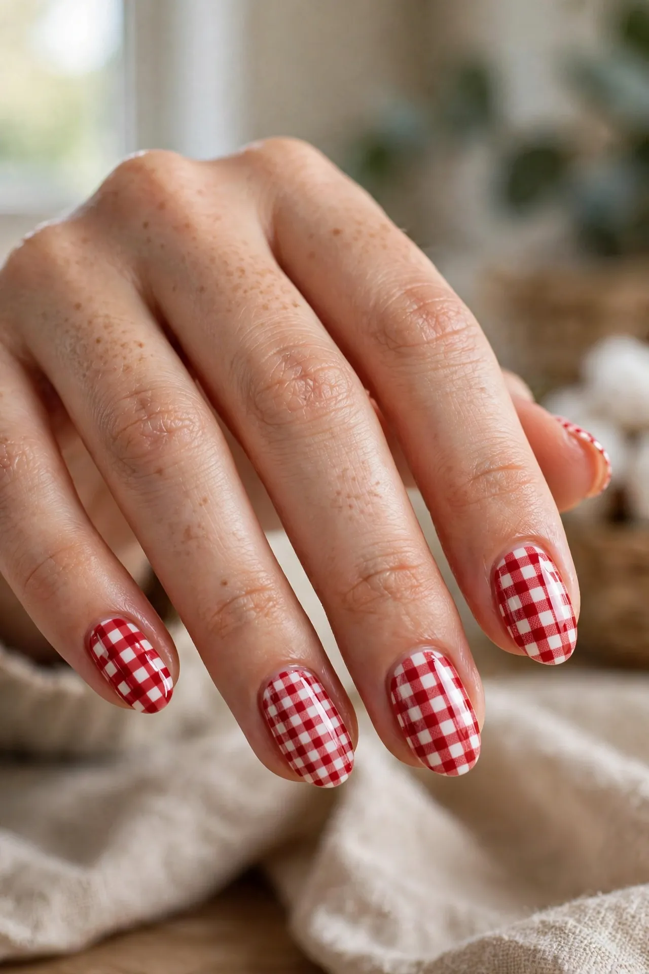 Gingham Picnic Print