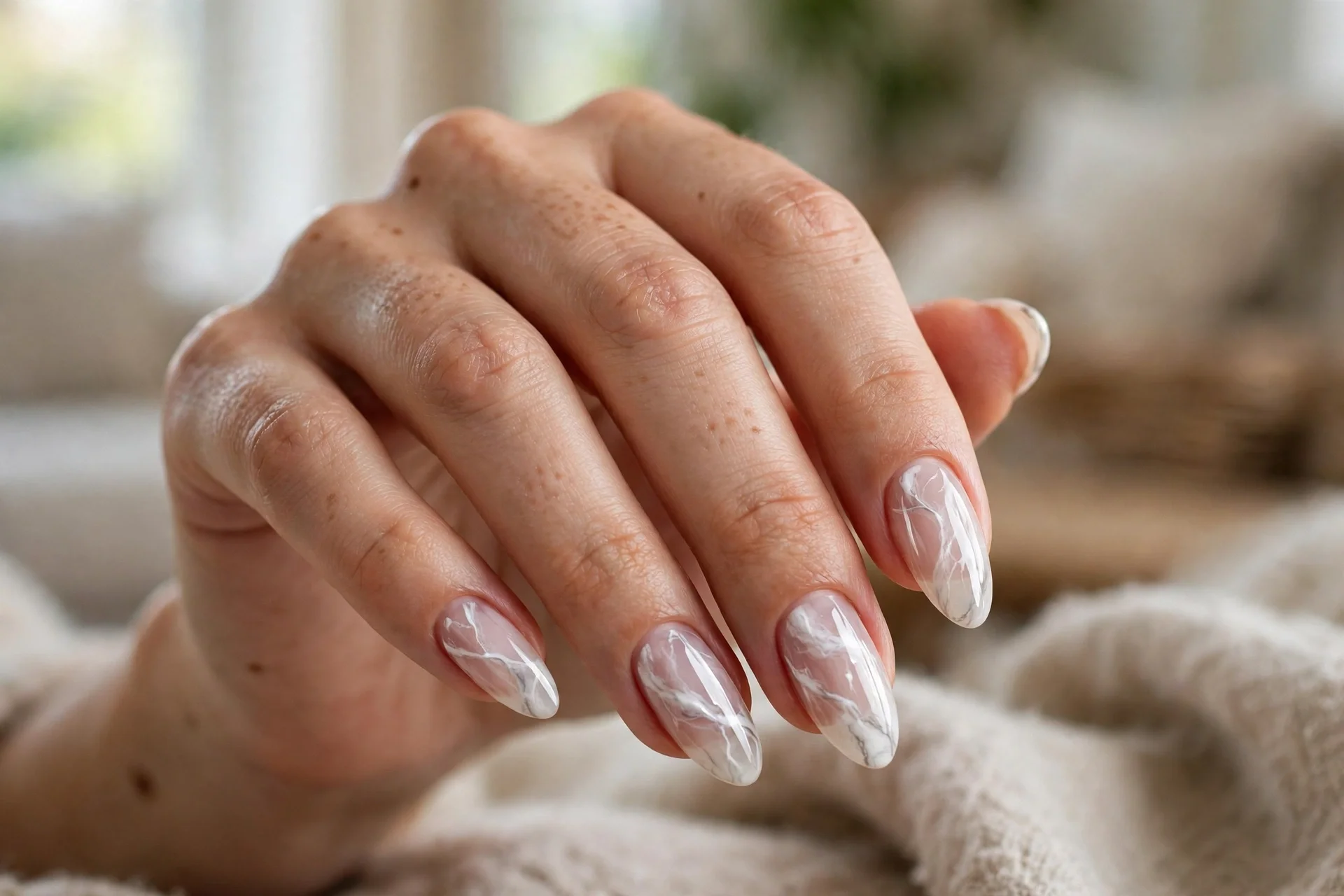 White Marble Veins