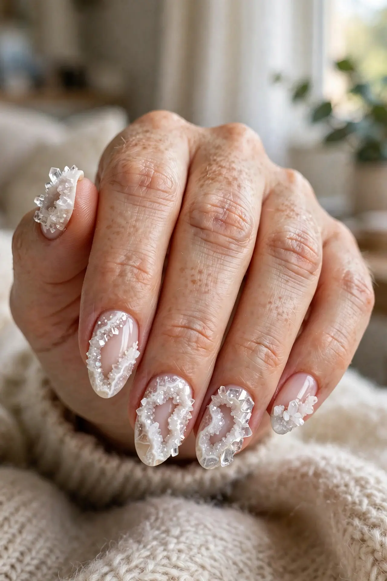 White Geode Crystals