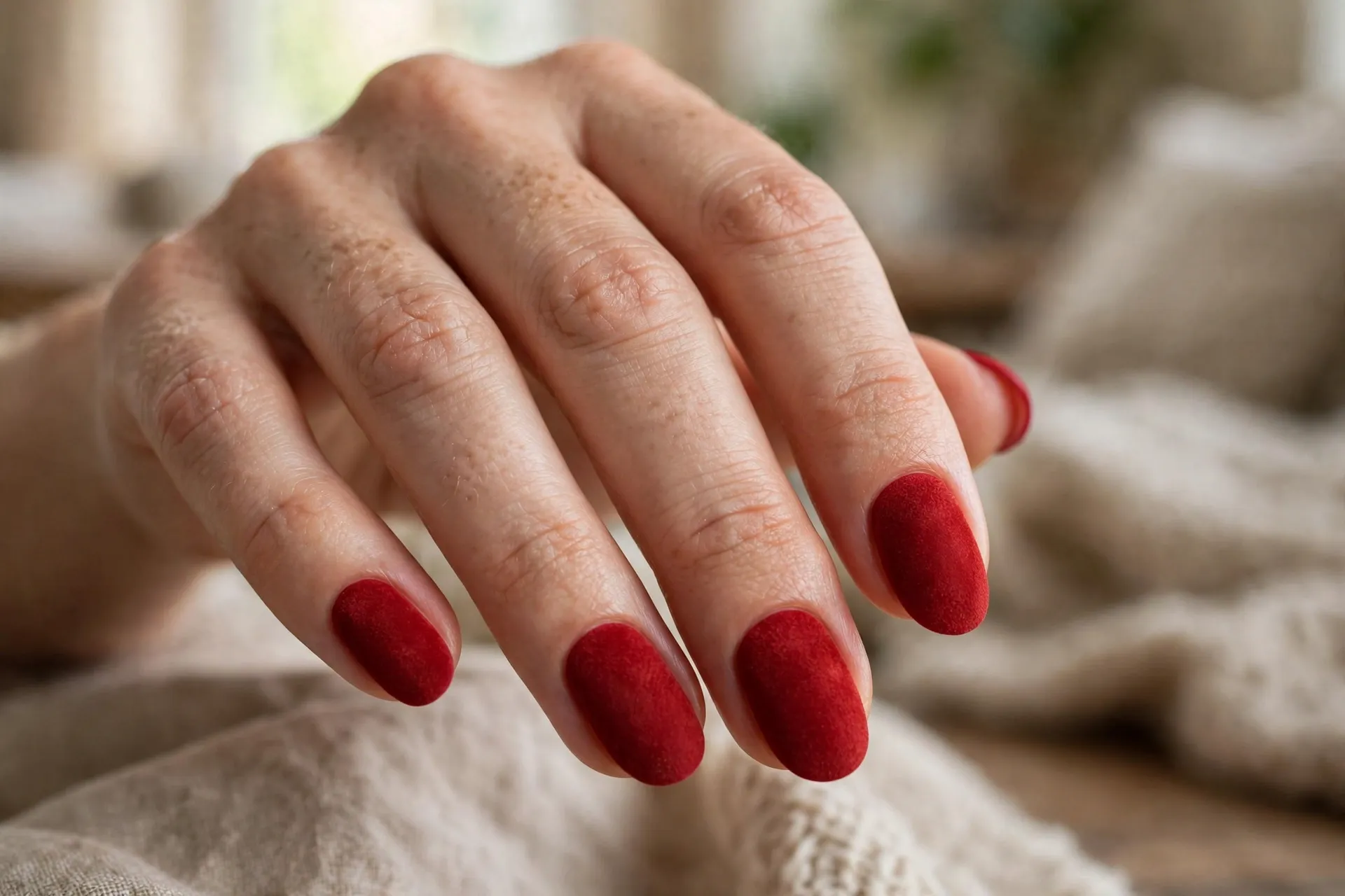 Cherry Red Suede