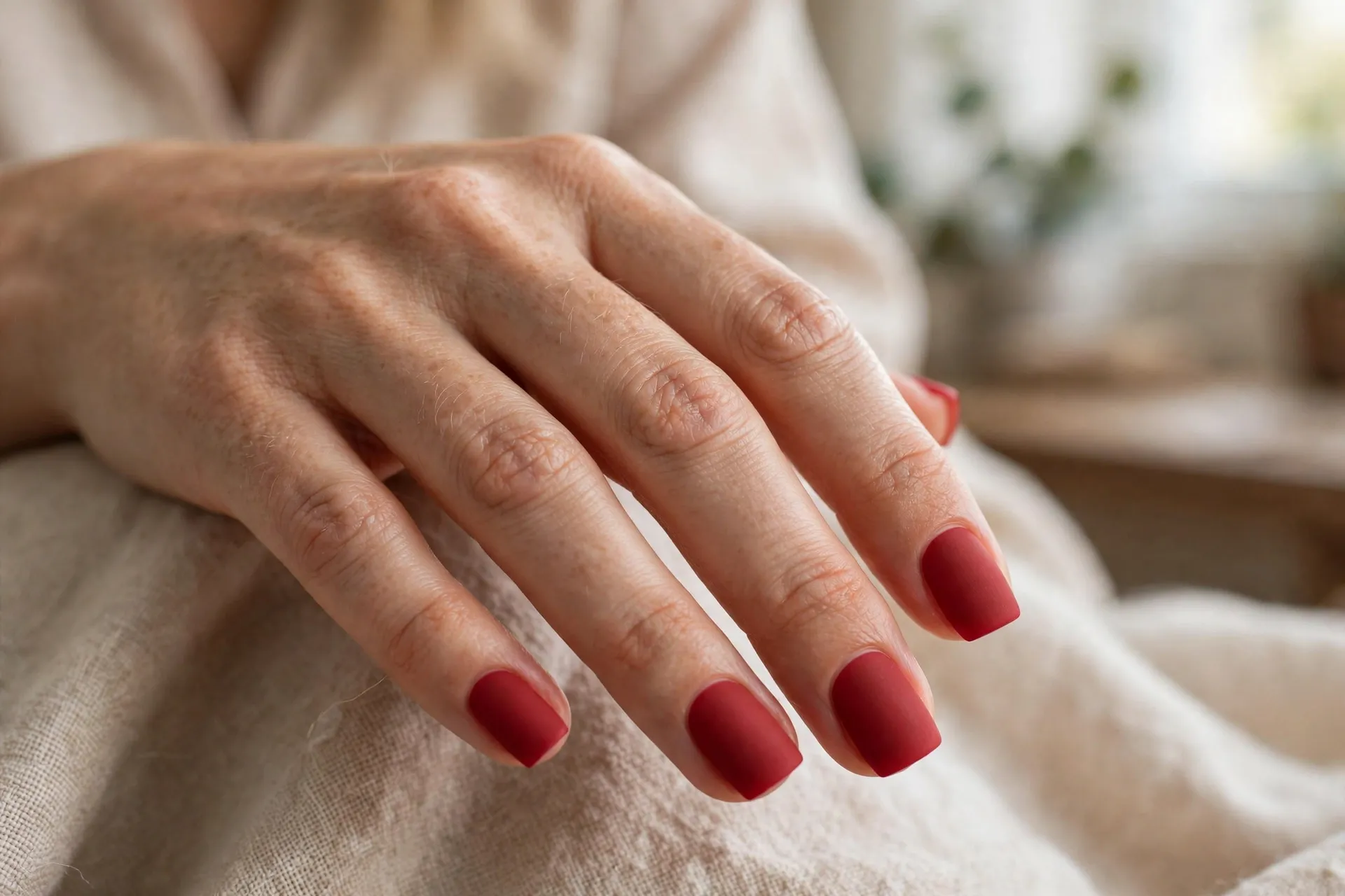 Square Matte Red