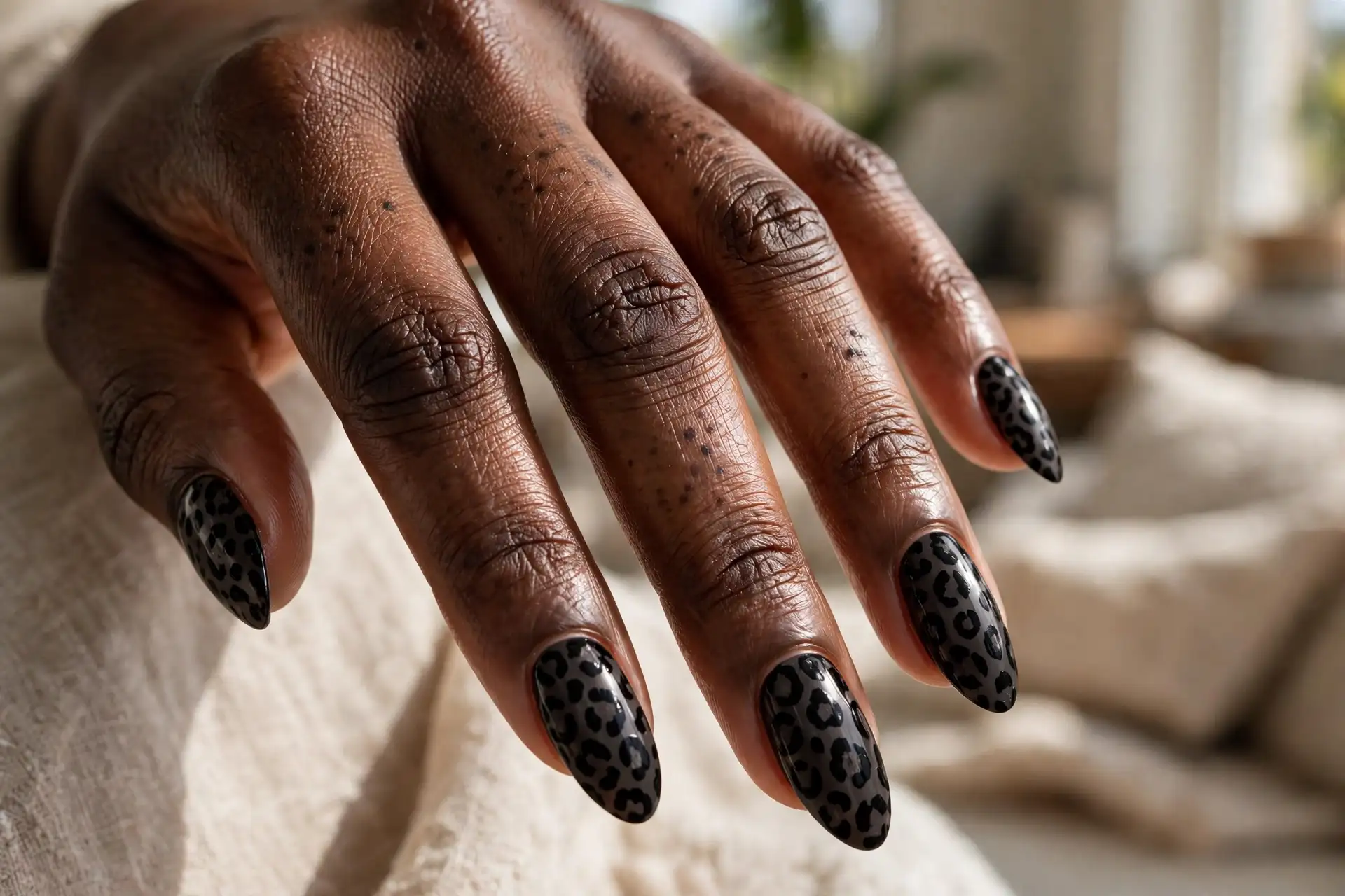 Black Leopard Print