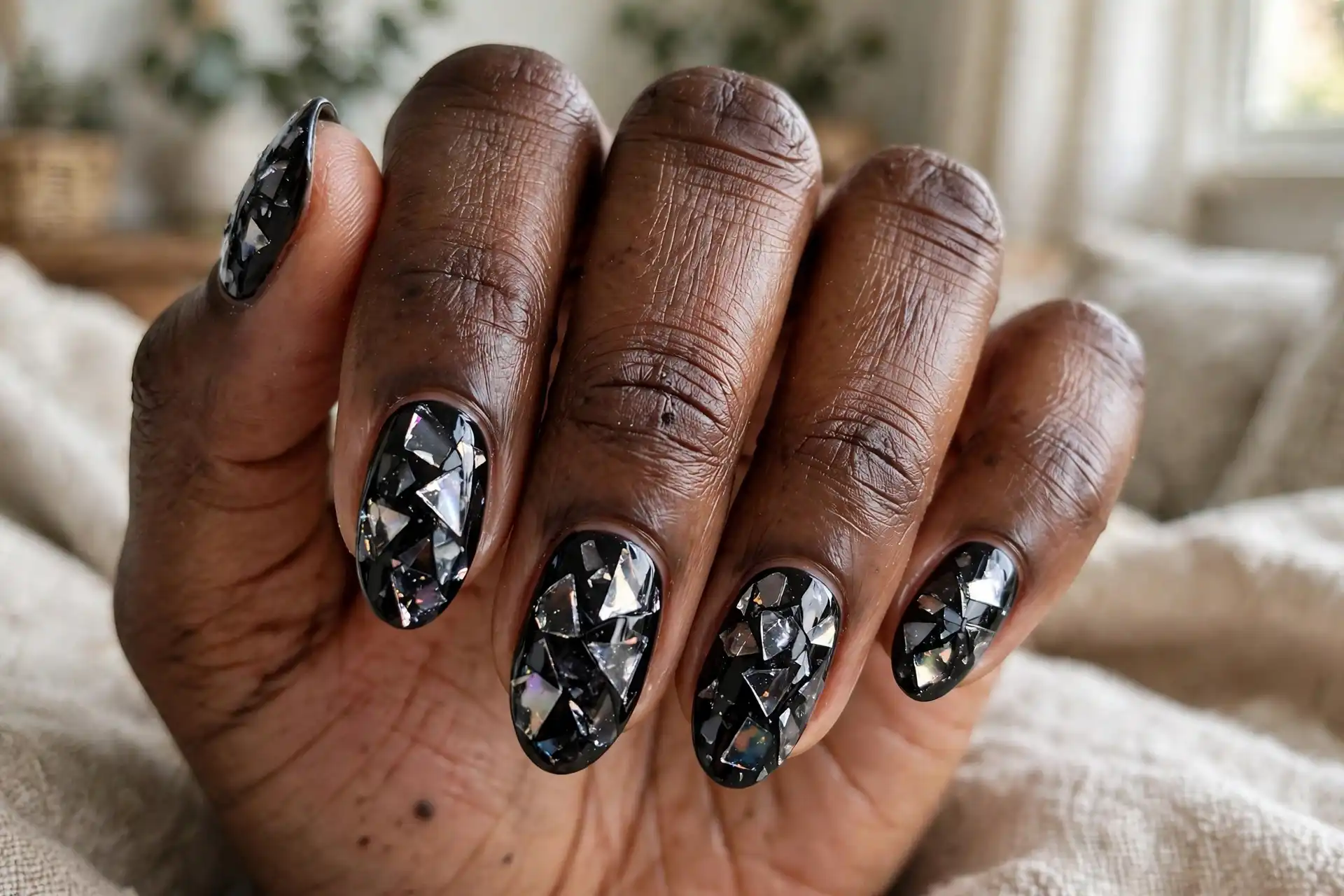 Shattered Glass Black