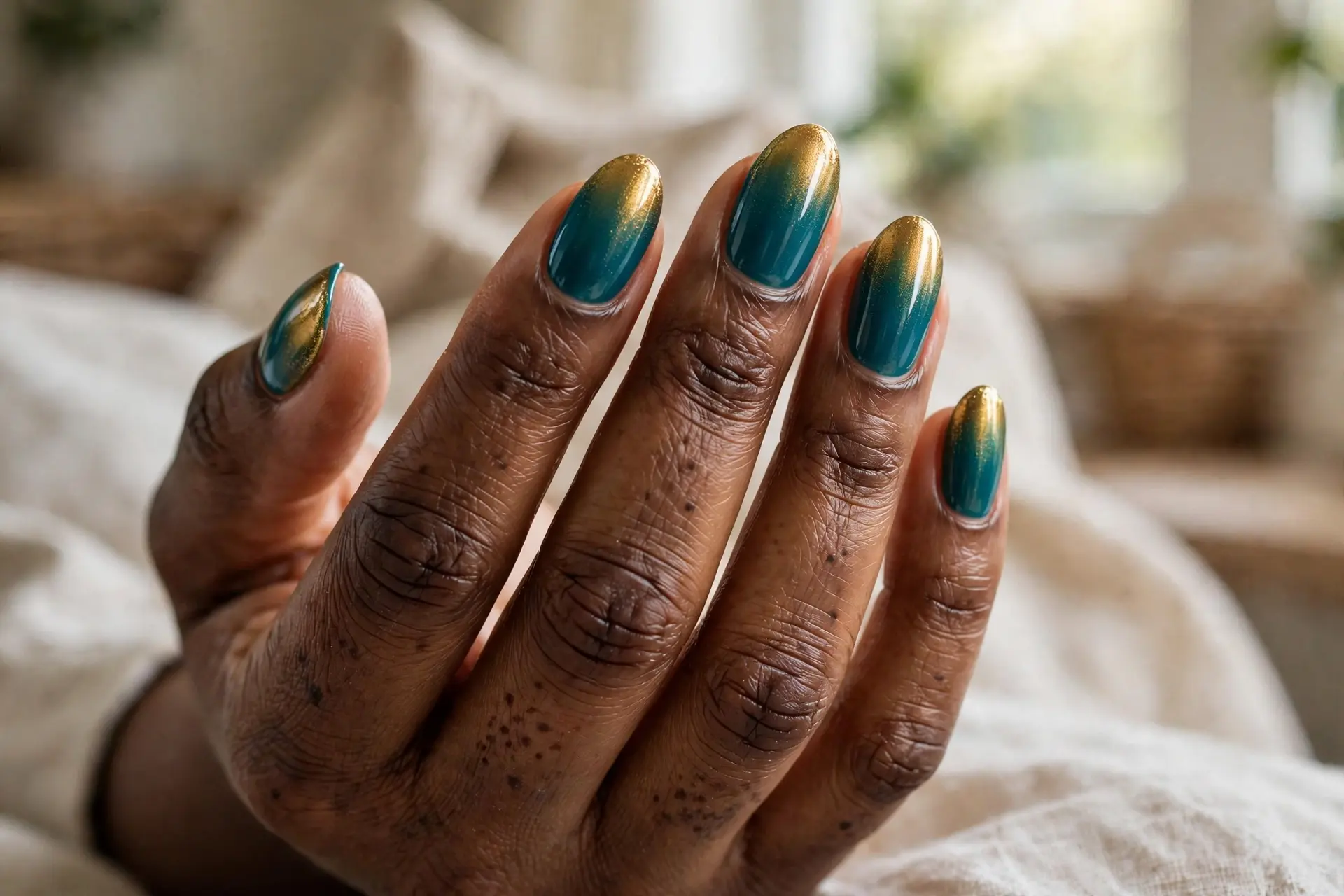 Teal To Gold